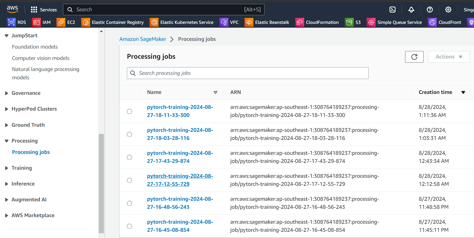 SageMaker Processing Job